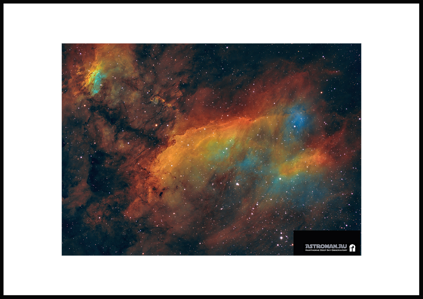 The Prawn Nebula (IC 4628) – Foraxx Palette